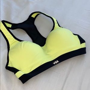 Victorias Secret padded yellow VSX sports bra